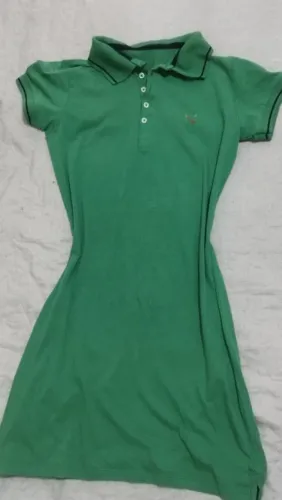 Vestido polo verde Tam M