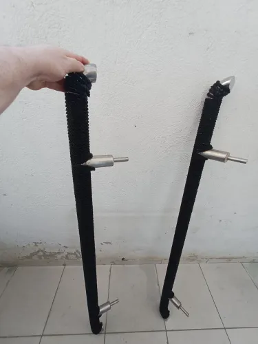 Vendo berço de inox com cordas