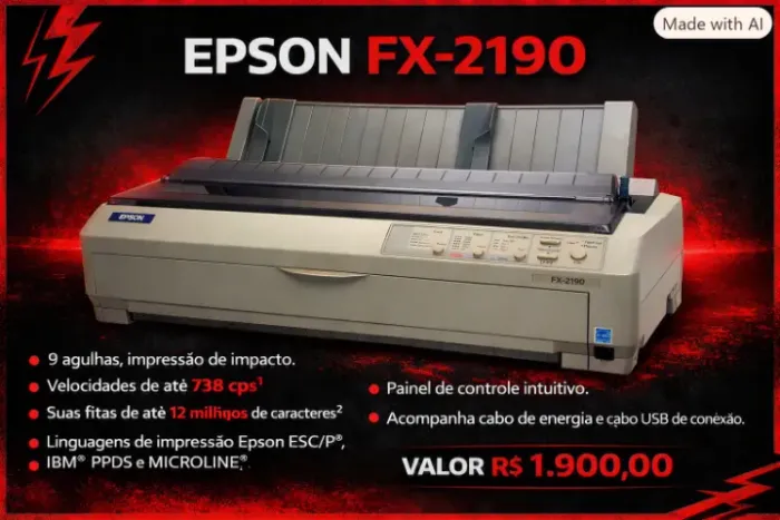 IMPRESSORA MATRICIAL EPSON FX 2190