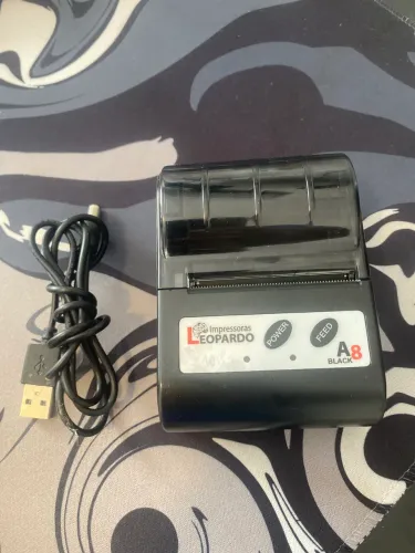 Impressora Térmica A8 Black Portátil - Para Retirada de Peças ou Teste