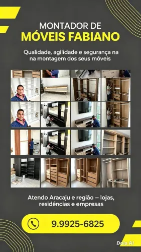 Montador de moveis toda região (100$)