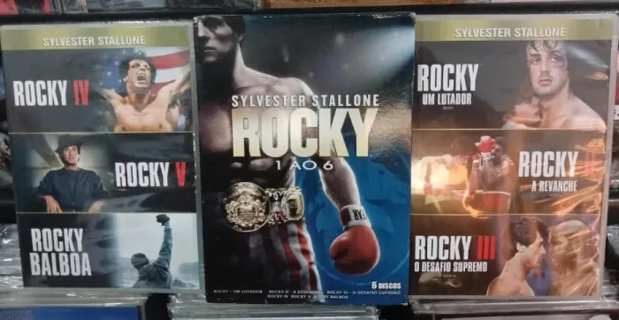 ROCK BALBOA BOX COM 6 FILMES - 190 FRETE GRATIS
