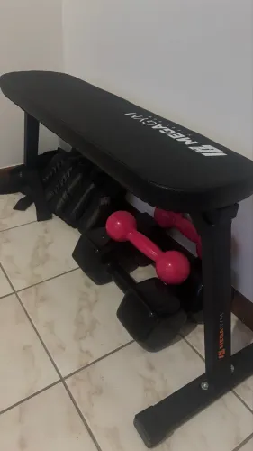 Halter, banco reclinável, caneleira