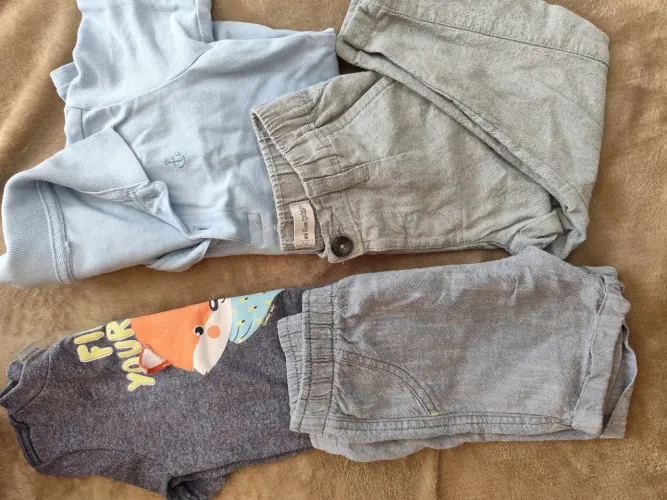 Conjunto infantil menino tamanho 1 ano 4 peças