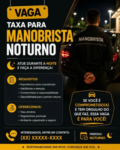 Vaga taxa manobrista