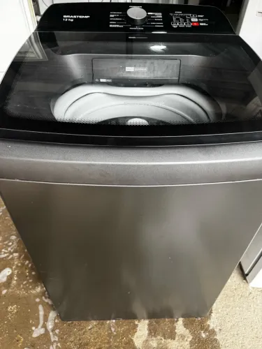 Máquina de lavar zeradaaa 12kg inox com preta