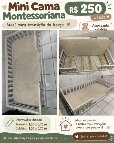 Pra vender logo 130 Mini cama montessoriana