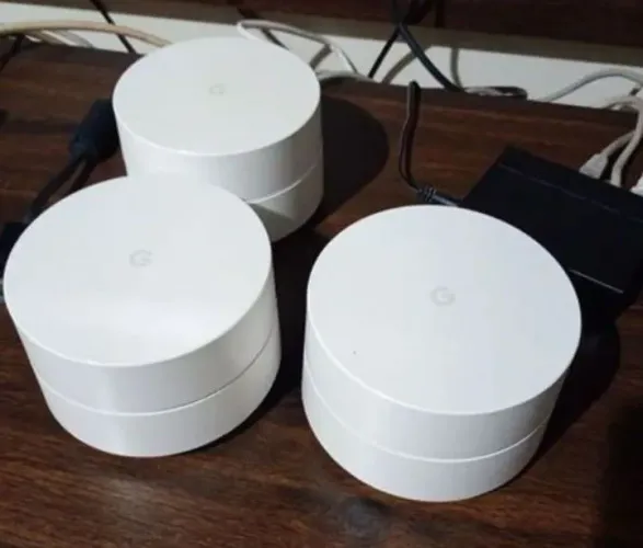 Kit com 3 roteadores Mesh Google