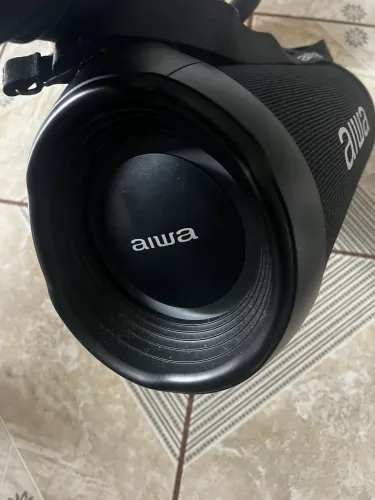 Caixa de som aiwa boombox