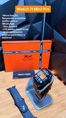 Smartwatch Watch 11 mini(Responde Whatsapp e envia audio)