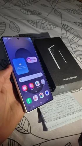 S25 ultra 256gb todo original com caixa e nota fiscal na garantia ainda