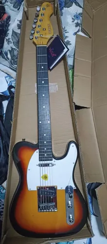 Guitarra Telecaster Sunburst PHX TL-1 Nova + Acessórios
