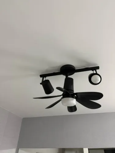 Lustre de 3 lâmpadas e um ventilador de rosquear