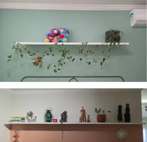 Móveis em MDF (2 prateleiras 30mm e 3 móveis de apoio)