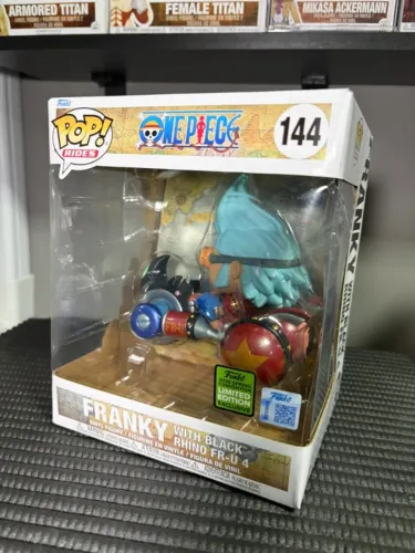 Funko Pop One Piece Franky with Black Rhino - Exclusivo - Ride