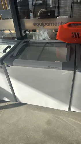Freezer horizontal tampa vidro 185 litros novo 