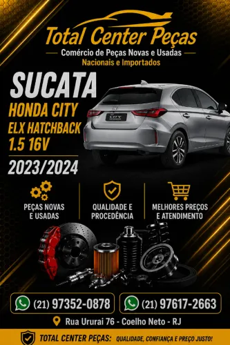 PEÇAS SUCATA HONDA CITY 2023/2024