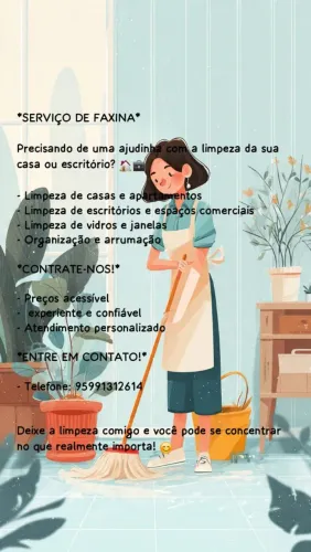 A melhor faxina pra você 