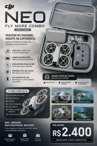 Drone DJI Neo More Fly + bag