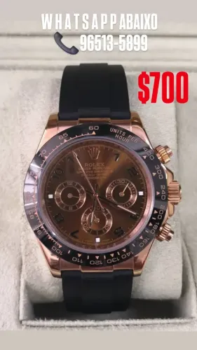 Relógio ROLEX DAYTONA COSMOGRAPH AUTOMÁTICO - MARROM CHOCOLATE