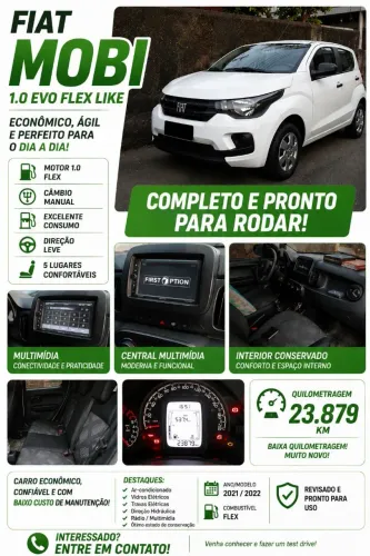 Fiat Mobi Like 1.0 Fire Flex 5P. 2022