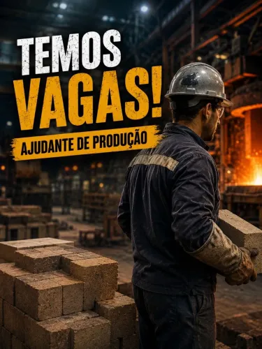 Vaga de emprego: Ajudante de produção