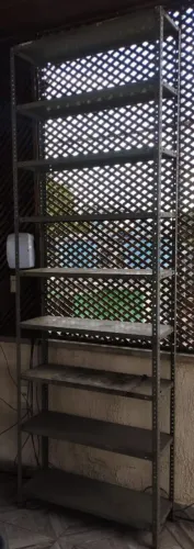 3 Estantes de Aço Reforçada 2,90m x 0,90m - Ideal para Estoque/Depósito