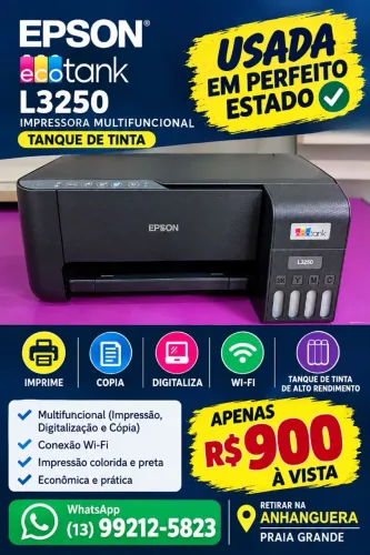 Epson EcoTank L3250 usada, em perfeito estado!