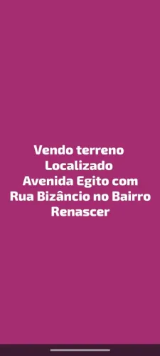 TERRENO de esquina RENASCER