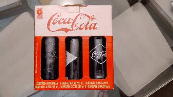 Coleção garrafas de Coca-Cola Retrô