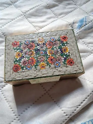 Caixa porta joias pintada a mão