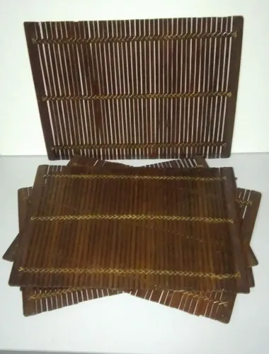Jogo americano em bambu tabaco
