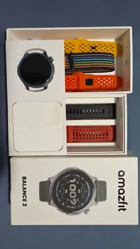 Amazfit Balance 2 NOVO + Película + Kit 5 Pulseiras Completo!