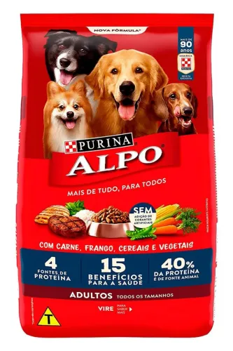 Ração alpo para cães de todos os tamanhos