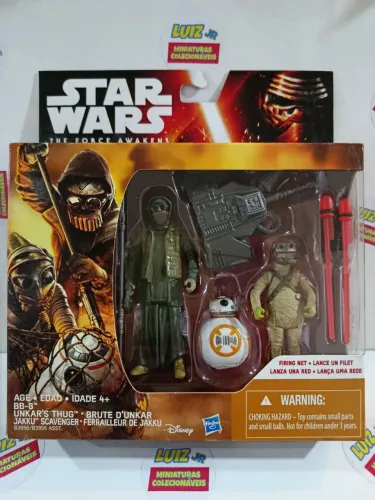 Star Wars - caixa com 3 miniaturas + acessórios 