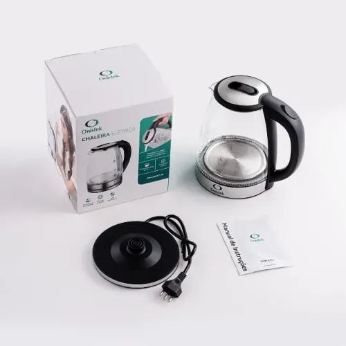 Jarra Elétrica De Vidro Chaleira Elétrica 1.8l Trans 110v