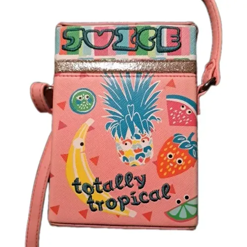Bolsa Lilly Bloom Juice Box totalmente tropical mini tiracolo ajustável 