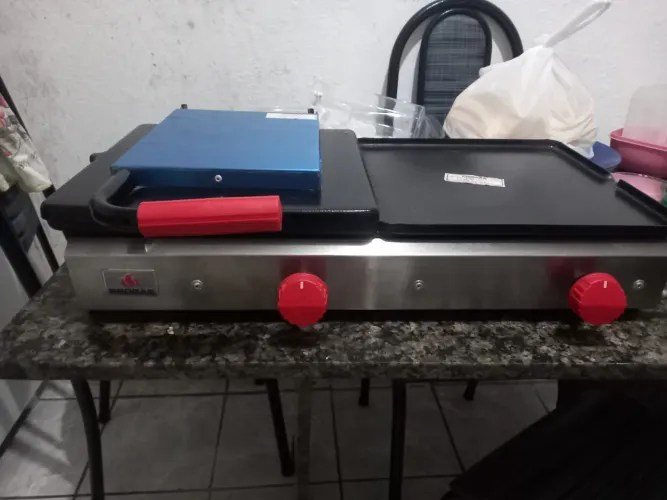 Chapa para hambúrguer espetinhos a venda