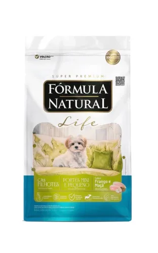 Ração Fórmula Natural Life Super Premium para Cães Filhotes Minis e Pequenos 7,5kg