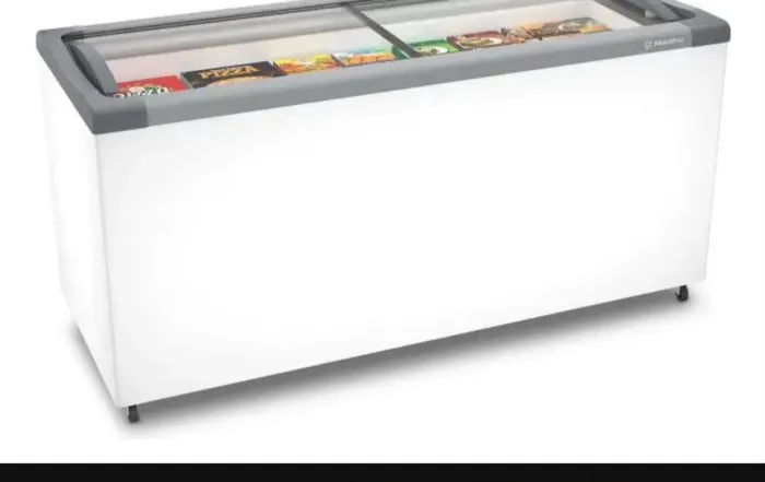 Freezer horizontal Metalfrio tampa de vidro Nf 55 494/491lts Novo 3.000