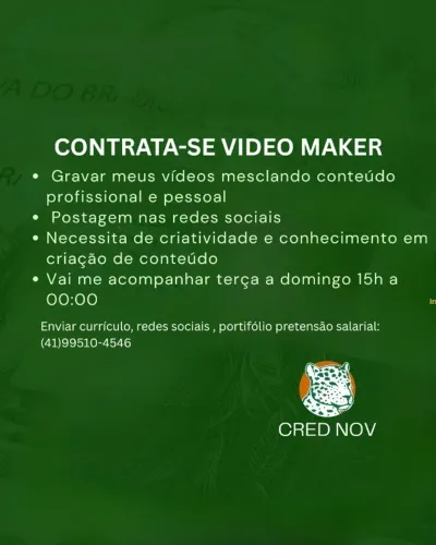 Contrata-se videomaker