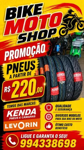 Pneus novos para motos