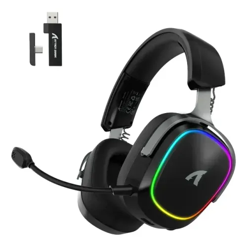 Headset Gamer Attack Shark G800 RGB Tri-Mode 7.1 Sem Fio com Microfone - Branco