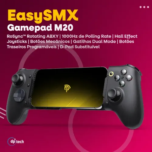 EasySMX M20 Tipe-C | RoSync ABXY | Hall Effect | Polling Rate 1000Hz -Entrega Grátis-