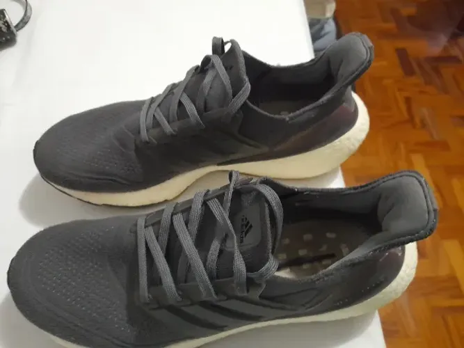 Tênis adidas ultraboost 21 usado, Cinza, sem a palmilha, ler a descrição