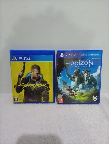 2 JOGOS DE PLAY 4 CYBERPUNK E HORIZON ZERO DAWN