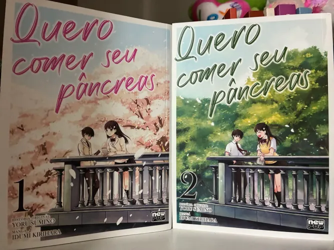 Quero comer seu pâncreas mangá vol 1 e 2