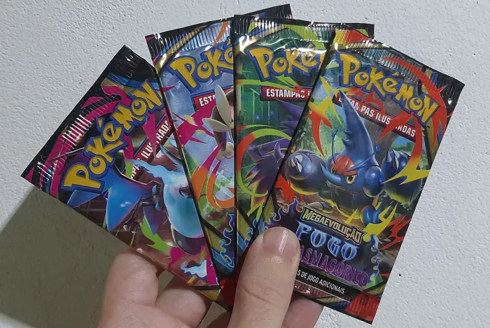 3 Booster pokémon originais fogo fantasmagórico
