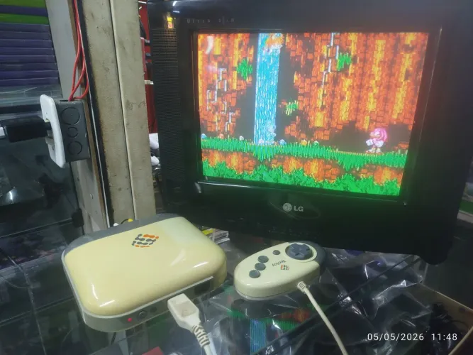 MEGA DRIVE 3 COMPLETO JÁ COM JOGOS 