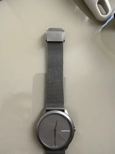 Relógio CalvinKlein Pulseira de Aço Impecável Original